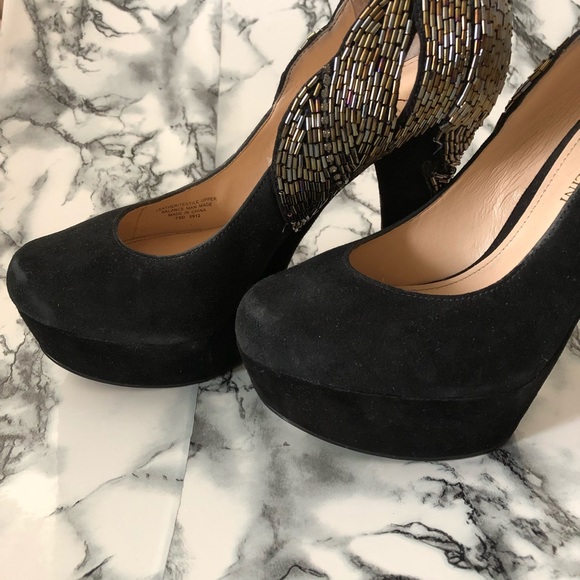 Enzo Angiolini Beaded Black Suede Pumps 🖤✨ - Picture 8 of 8